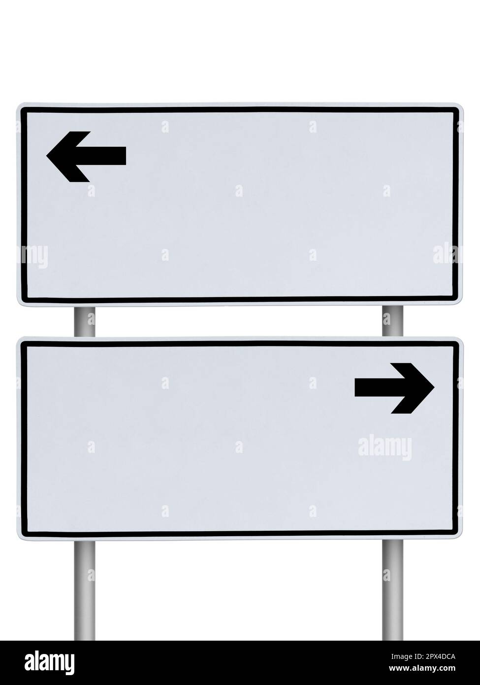 blank traffic sign isolated on white background Stock Photo Alamy