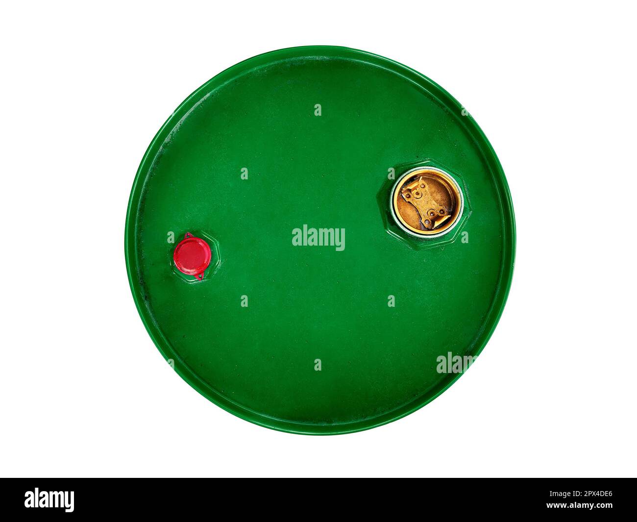 lid on a barrel of oil, Close up and top view Stock Photo Alamy