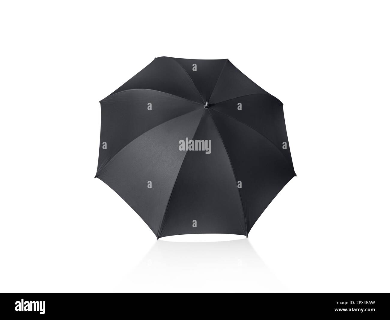 black umbrella isolated on white background Stock Photo - Alamy