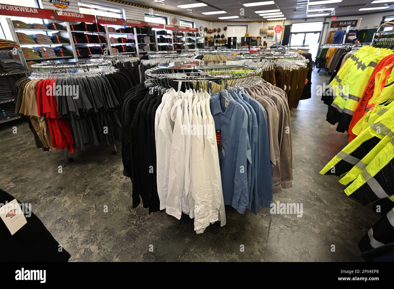 American Worker outfitters in Las Vegas Stock Photo Alamy