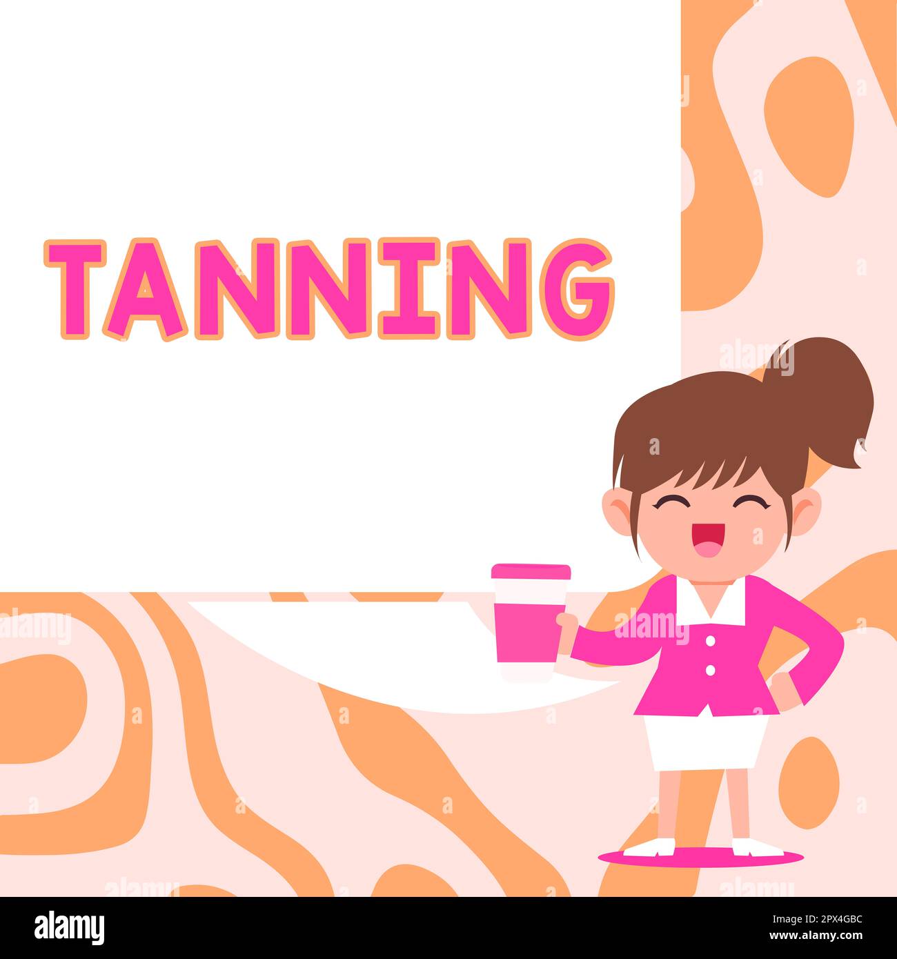 Text showing inspiration Tanning, Internet Concept a natural darkening of the scin tissues after exposure to the sun Stock Photo