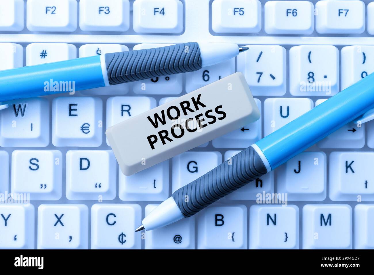 Working Process Words Inspiration showing sign Work Process, Word Written on Standard ...
