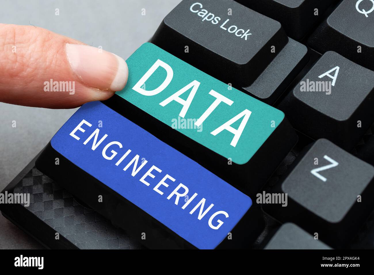 Handwriting text Data Engineering, Business concept data science that ...