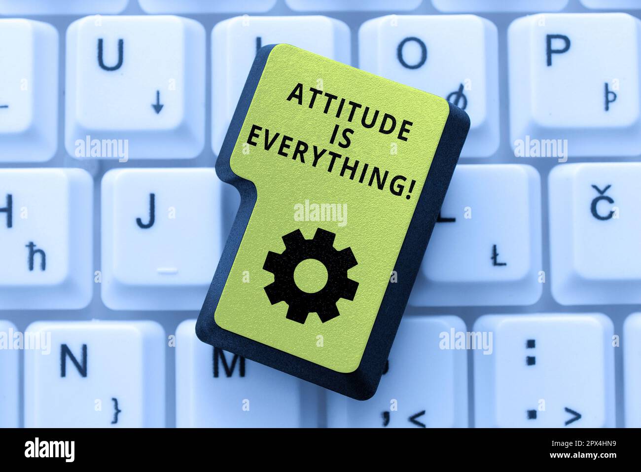 Conceptual caption Attitude Is Everything, Business showcase Personal ...