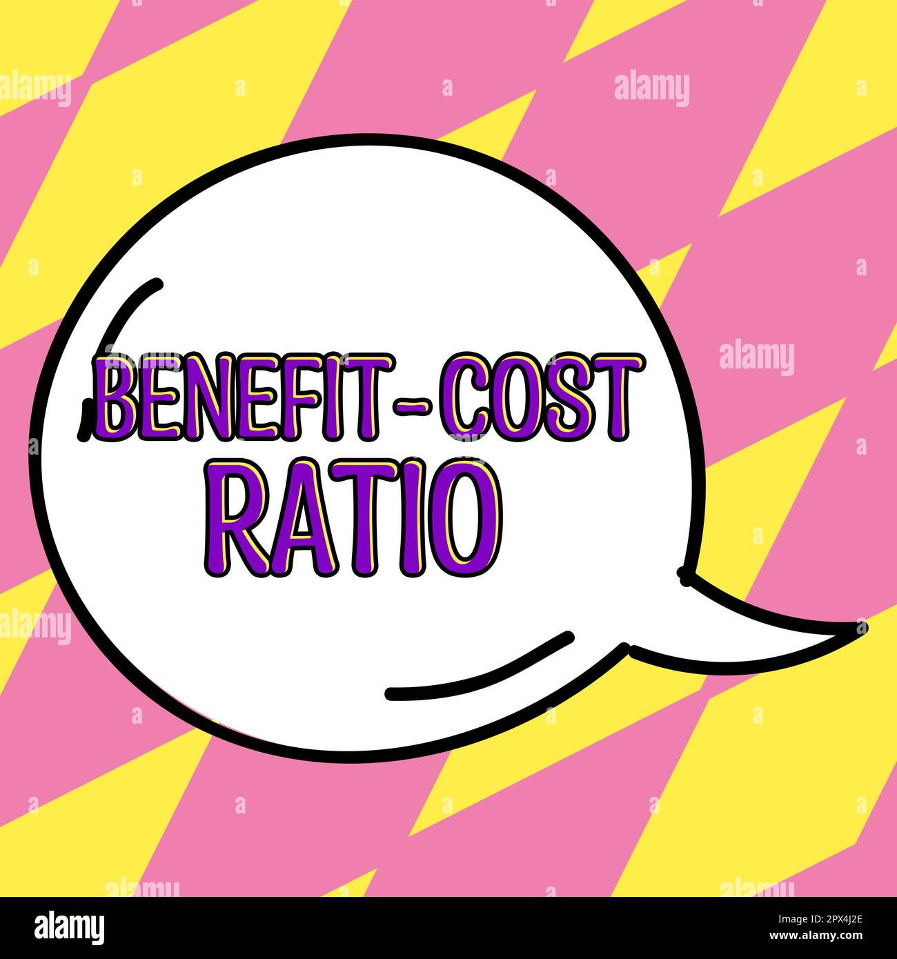 Hand writing sign Benefit Cost Ratio, Word for Relationship between the