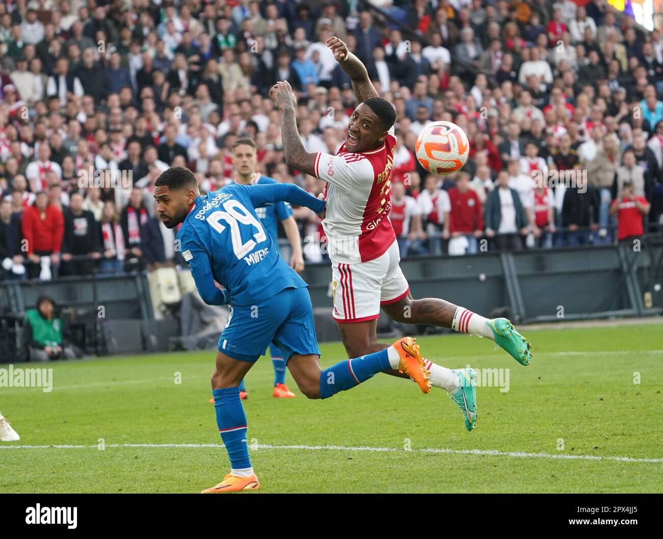 ROTTERDAM, NETHERLANDS - APRIL 30: Steven Bergwijn of Ajax during the Dutch  TOTO KNVB Cup final match between Ajax and PSV at Stadion Feijenoord on  April 30, 2023 in Rotterdam, Netherlands (Photo