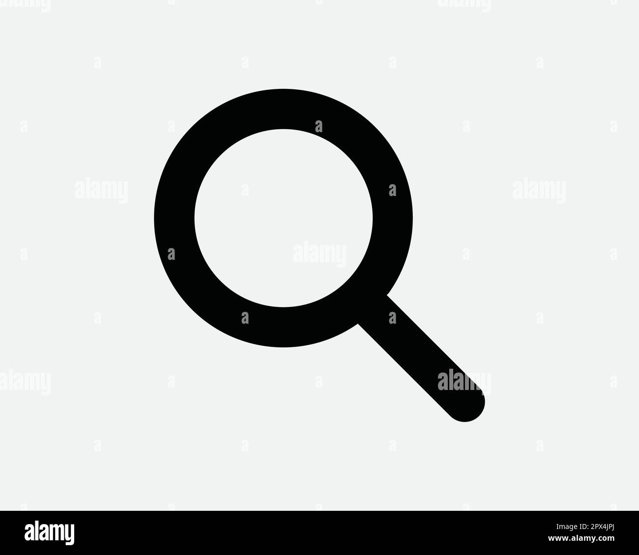 Magnifying Glass Icon. Magnifier Search Zoom Lens Research Discovery View Seek Enlarge Sign Symbol Artwork Graphic Illustration Clipart Vector Cricut Stock Vector