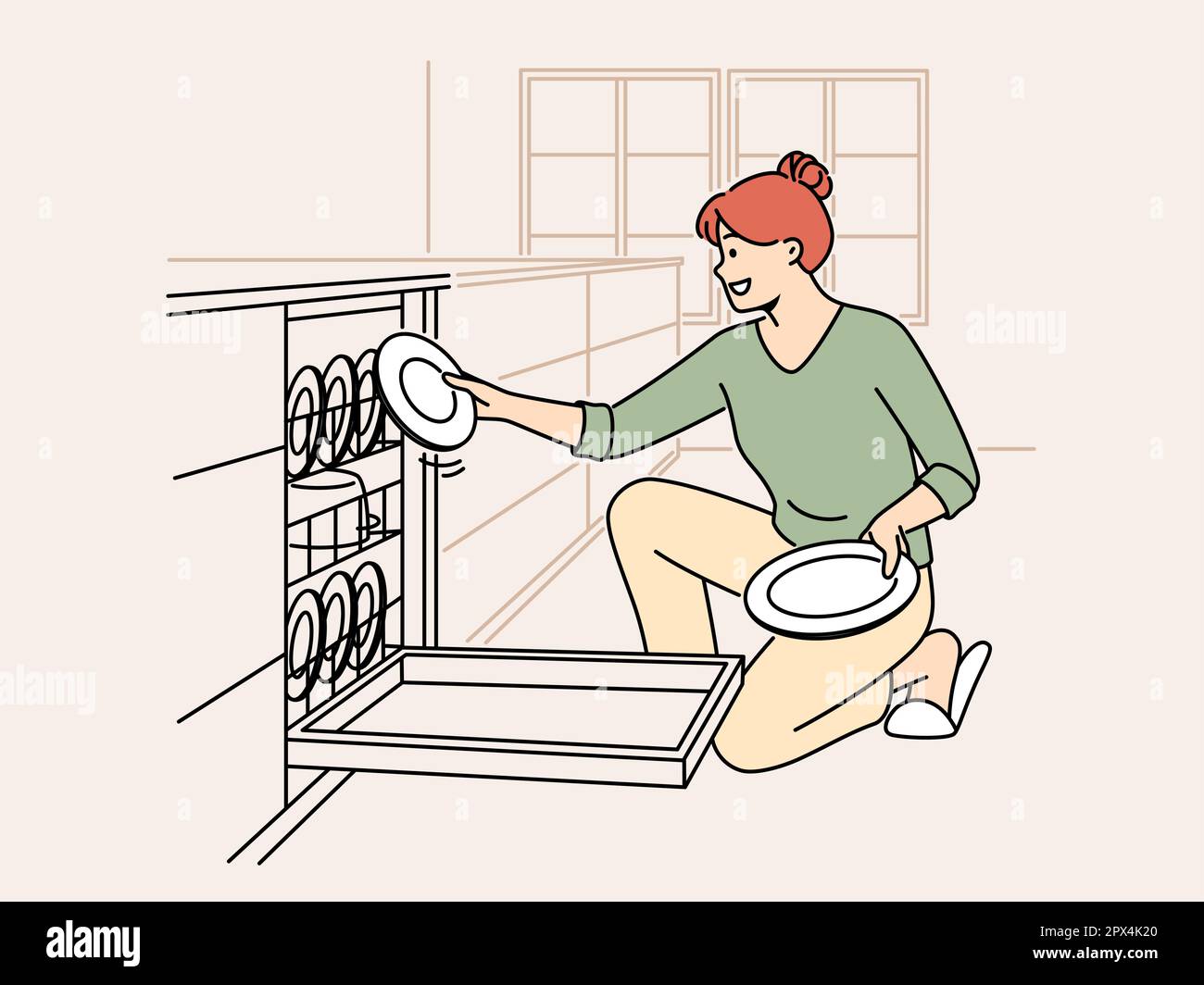 Unloading Dishwasher Stock Vector Images Alamy unloading-dishwasher-stock-vector-images-alamy