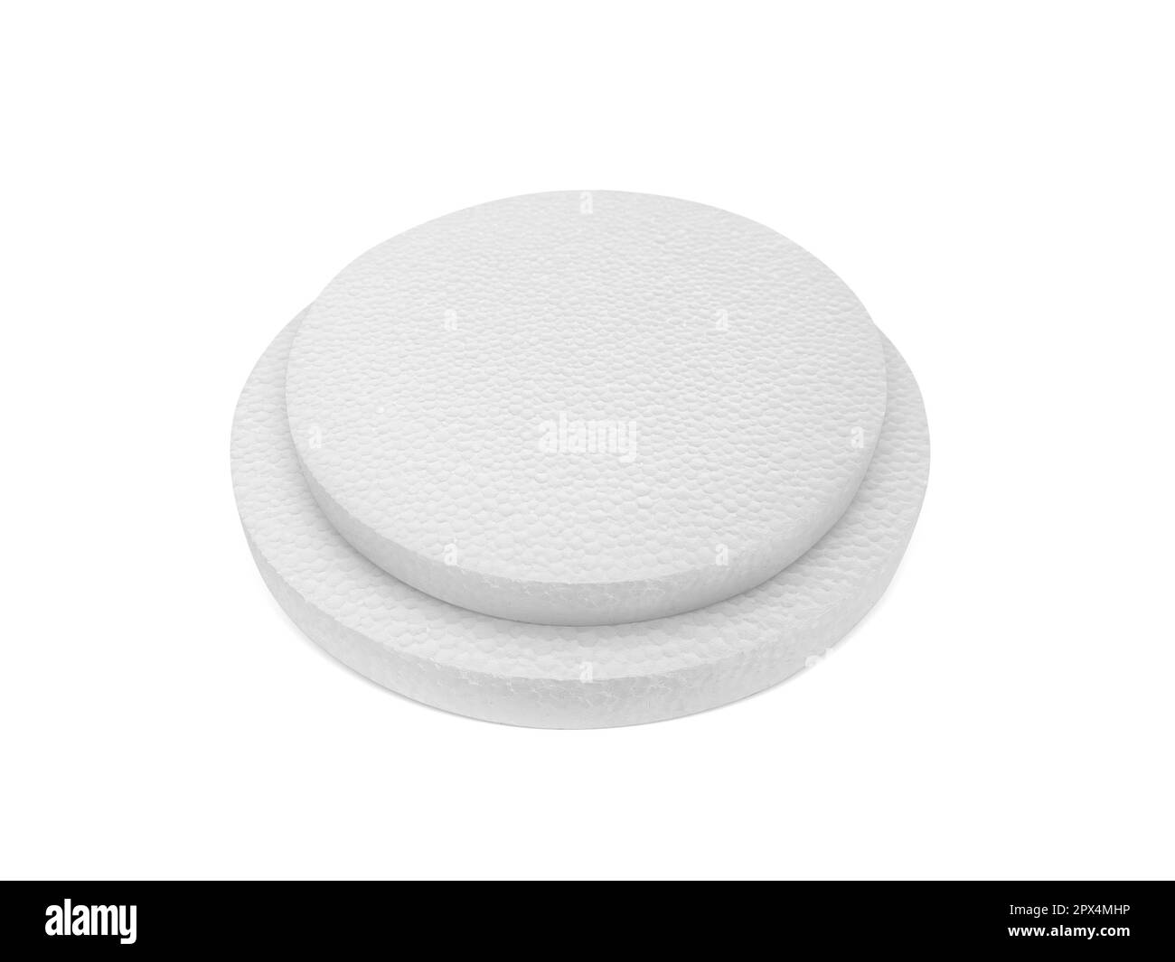 Styrofoam padding for product on white background Stock Photo Alamy