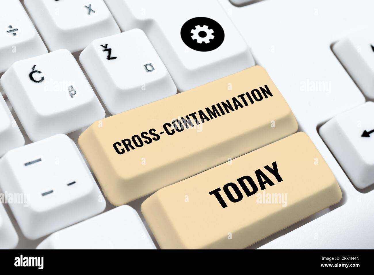 Handwriting text Cross Contamination, Conceptual photo Unintentional ...