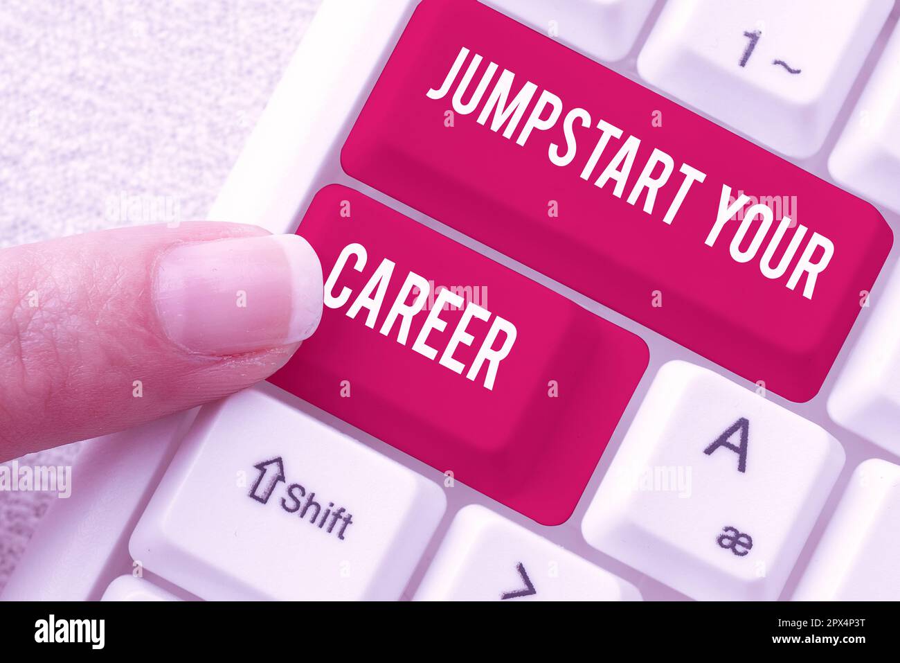 Sign displaying Jumpstart Your Career, Concept Make it work