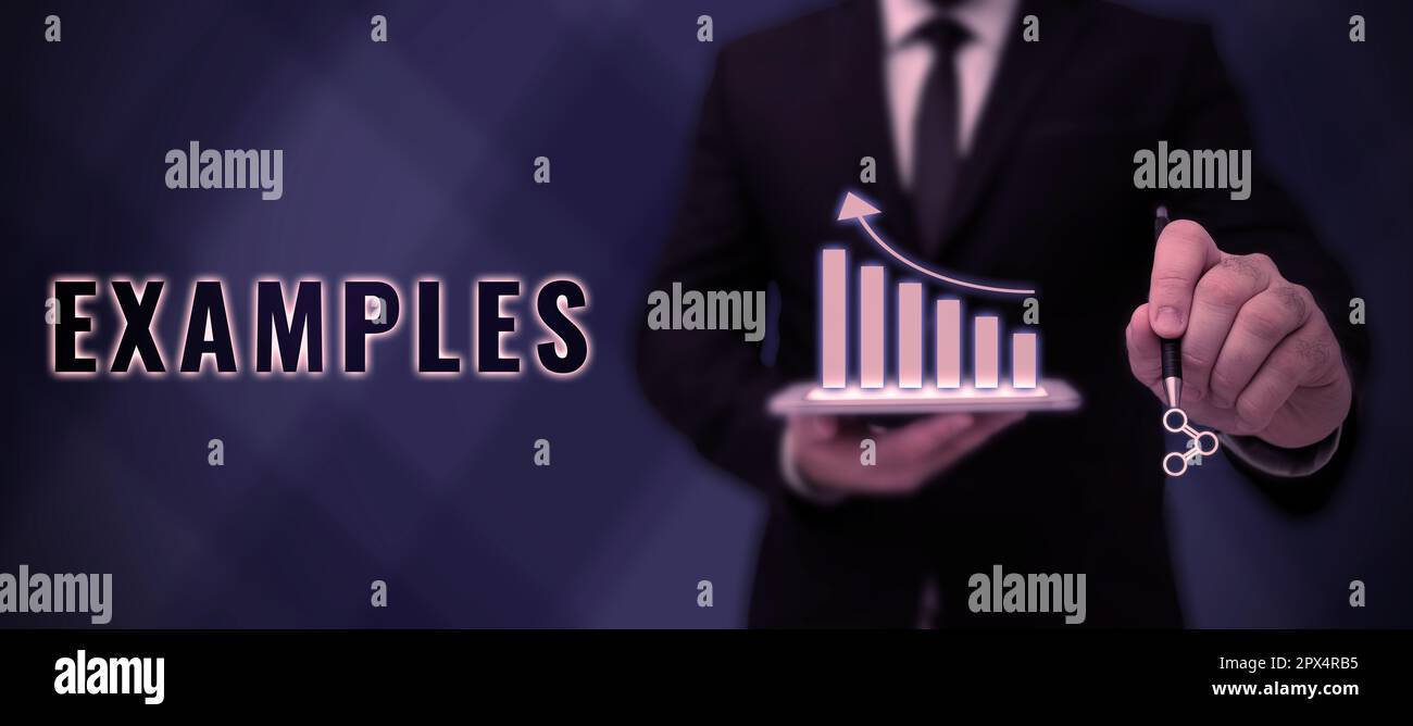 Conceptual display Examples, Business idea photo Sample Model to follow ...