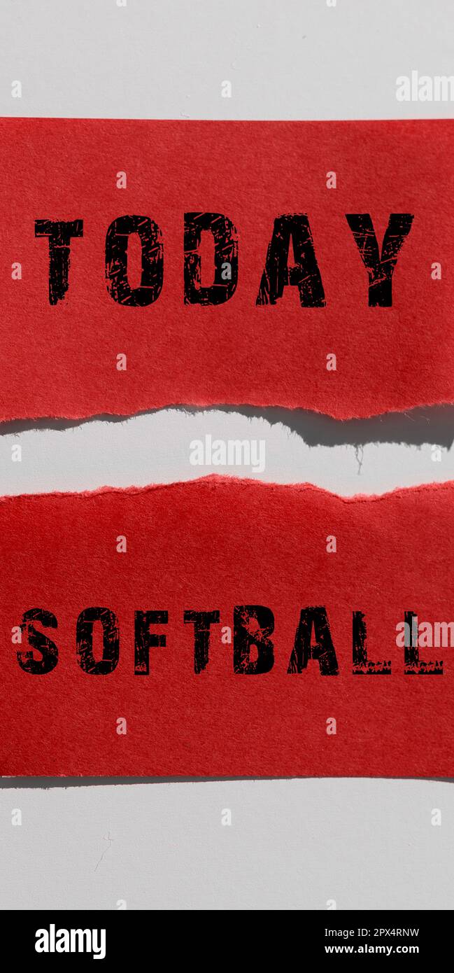 Inspiration showing sign Softball, Concept meaning a sport similar to
