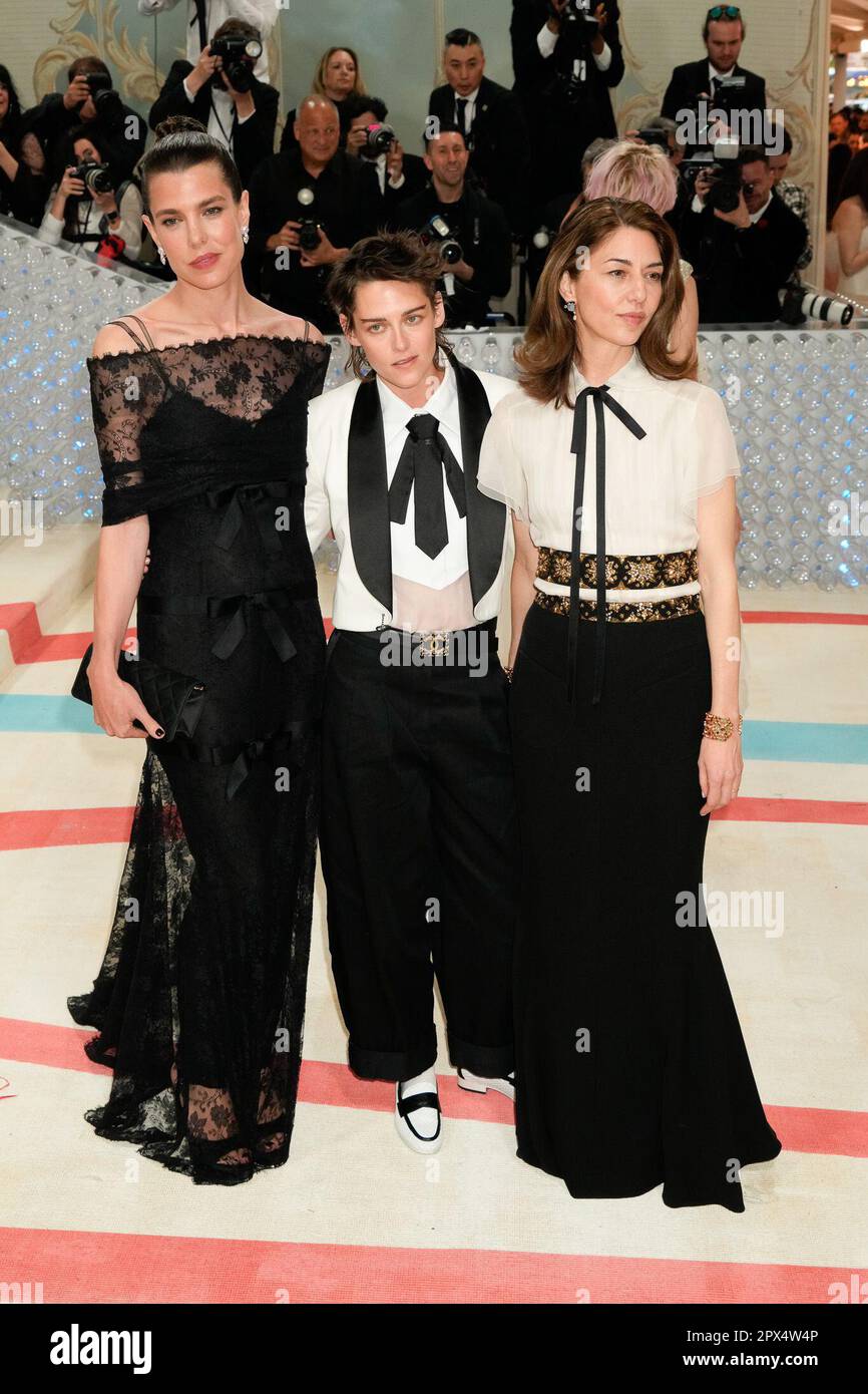 New York, USA. 01st May, 2023. Kristen Stewart, Sofia Coppola on the red  carpet during The 2023 Met Gala honoring Karl Lagerfeld, A Line of Beauty,  held at the Metropolitan Museum of