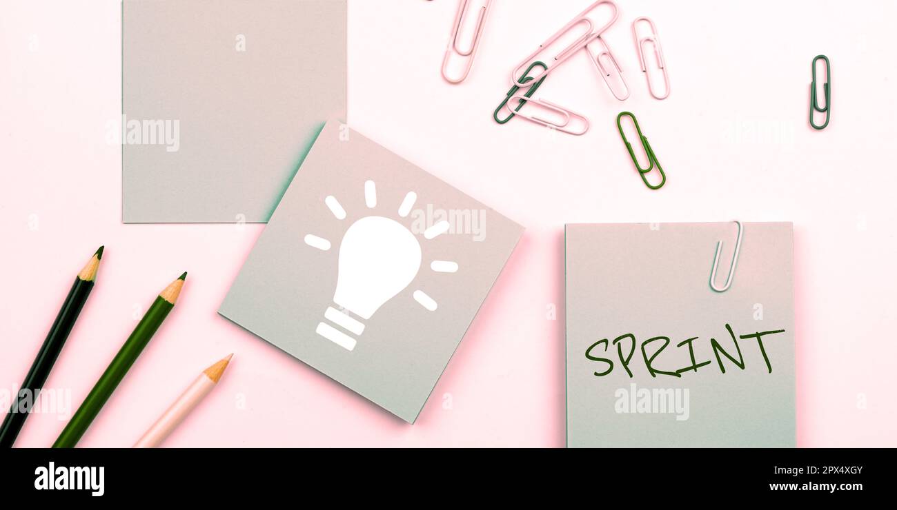 Textsprit Handwriting text Sprint, Conceptual photo to move at top speed ...