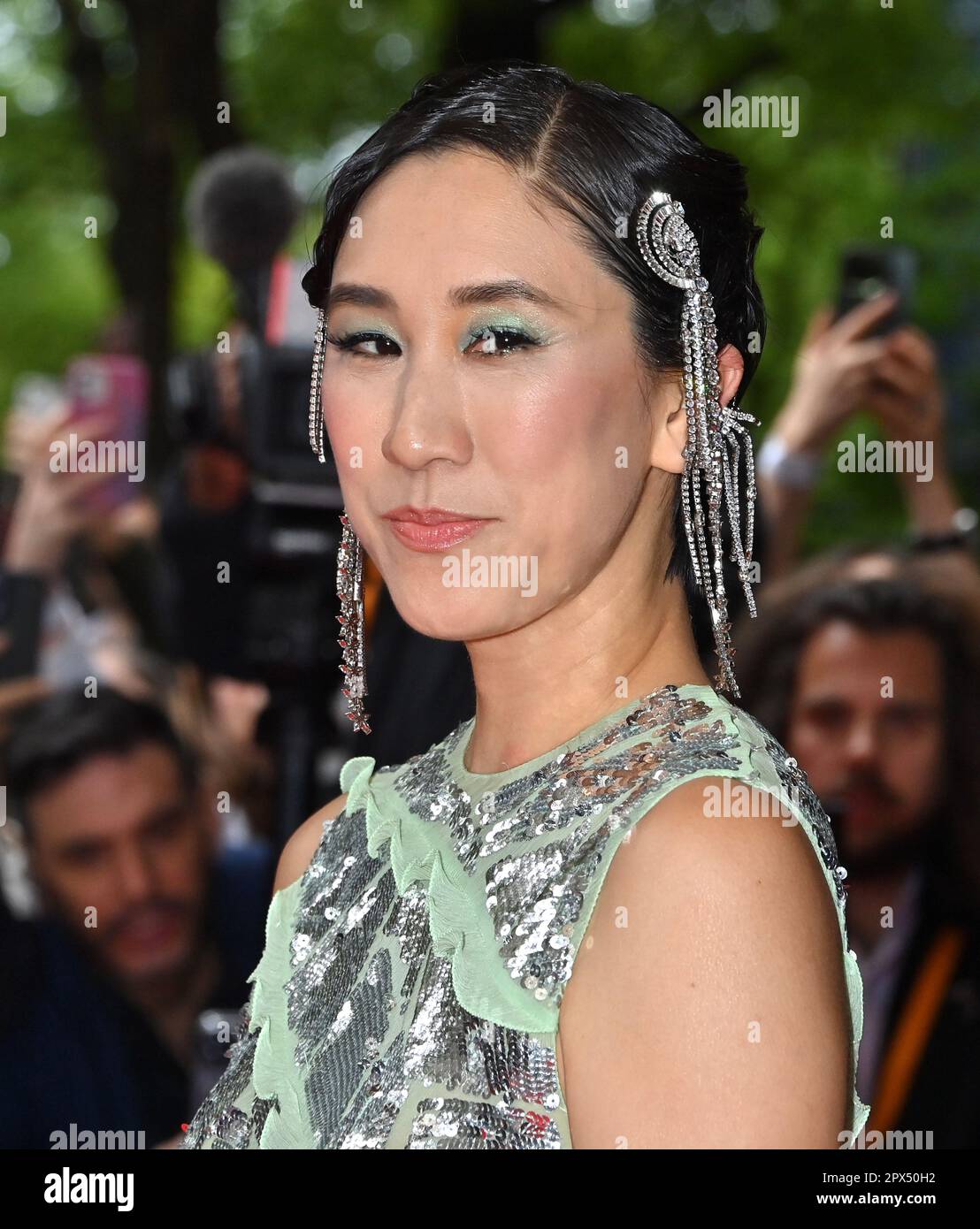Manhattan, USA. 01st May, 2023. Eva Chen departing THE MARK Hotel for