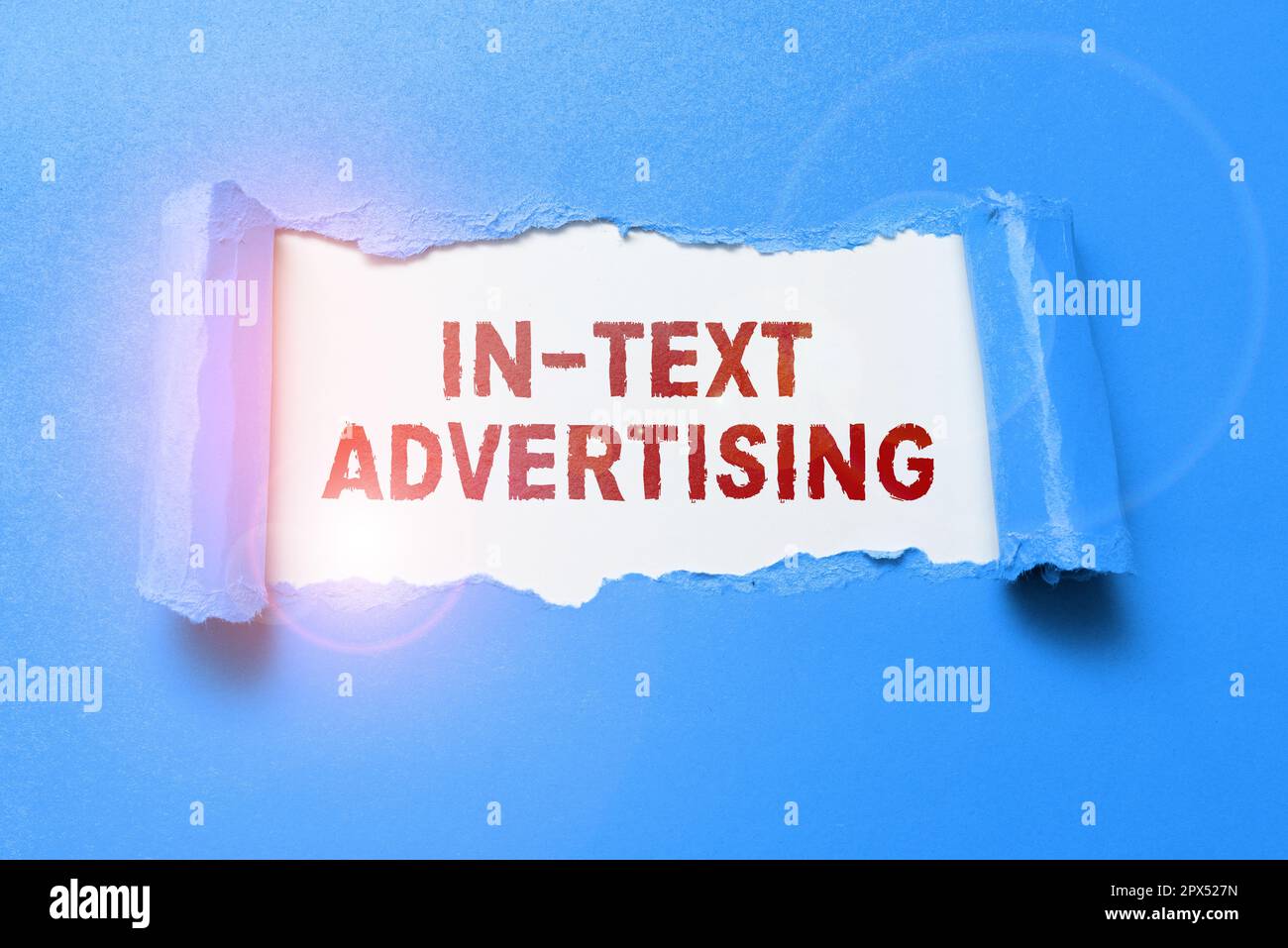Conceptual caption In Text Advertising, Word for advertisement on the ...