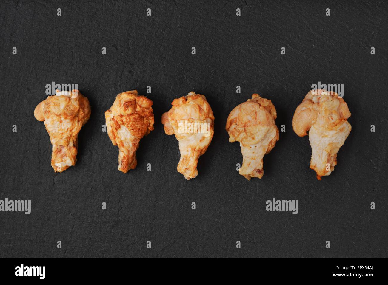 Semifinished frozen chicken meat ready for deep frying Stock Photo Alamy