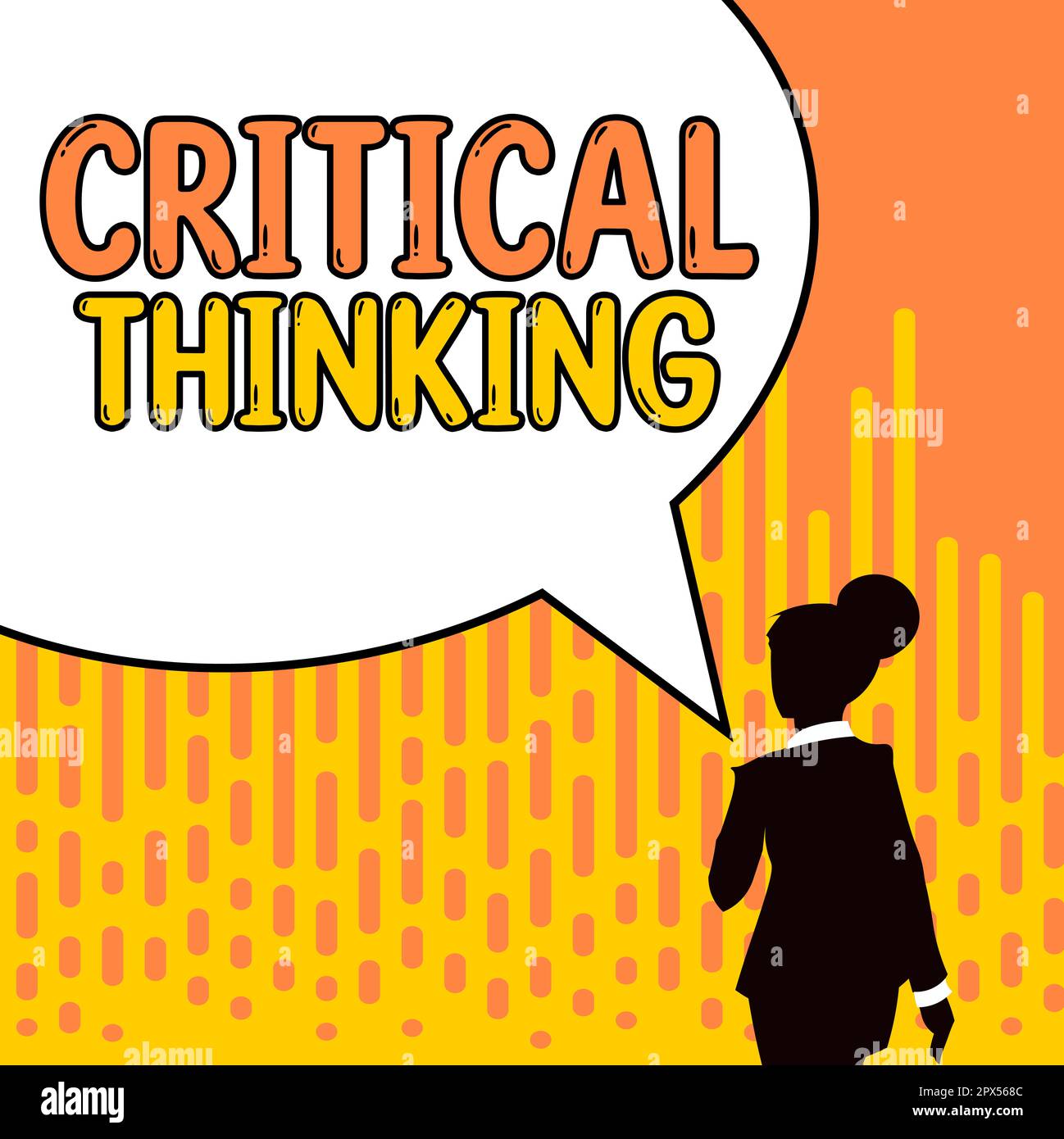 Hand writing sign Critical Thinking, Business overview sequence of ...