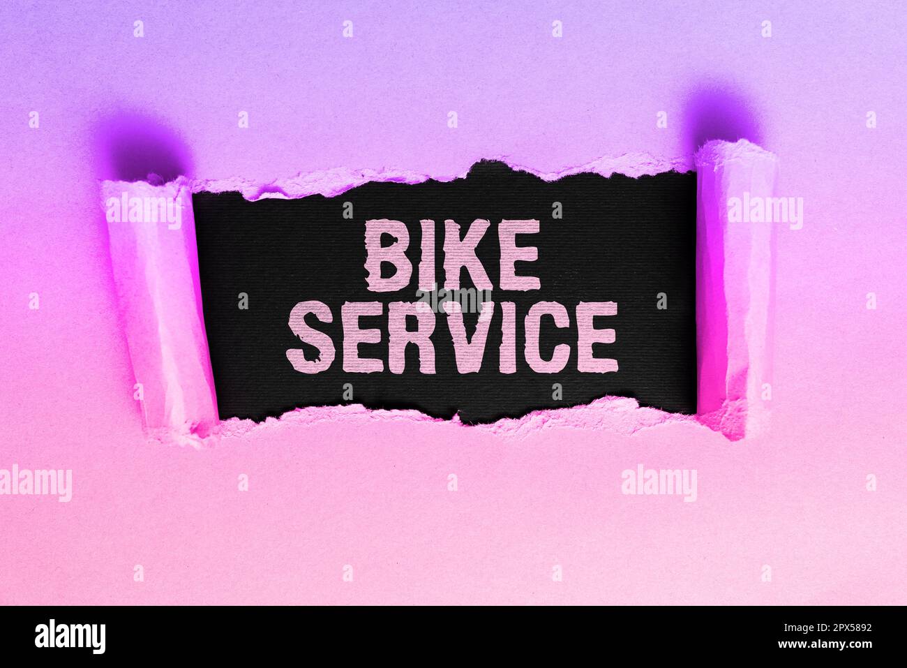 Hand writing sign Bike Service, Business concept cleaning and repairing bike mechanism to keep best condition Stock Photo