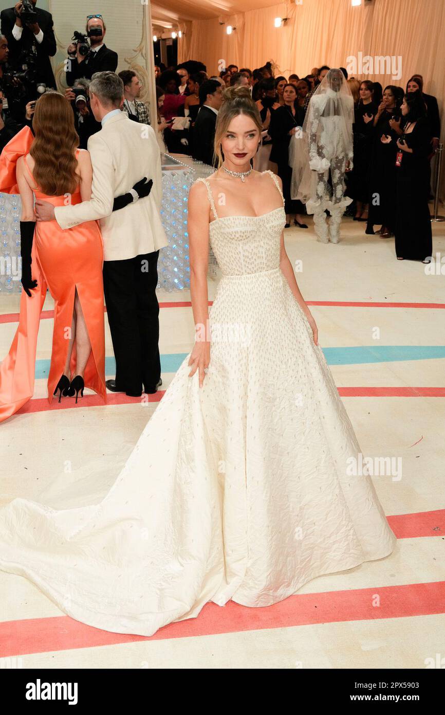 New York, USA. 01 May 2023. Miranda Kerr on the red carpet during The 2023  Met Gala honoring Karl Lagerfeld, A Line of Beauty, held at the  Metropolitan Museum of Art in