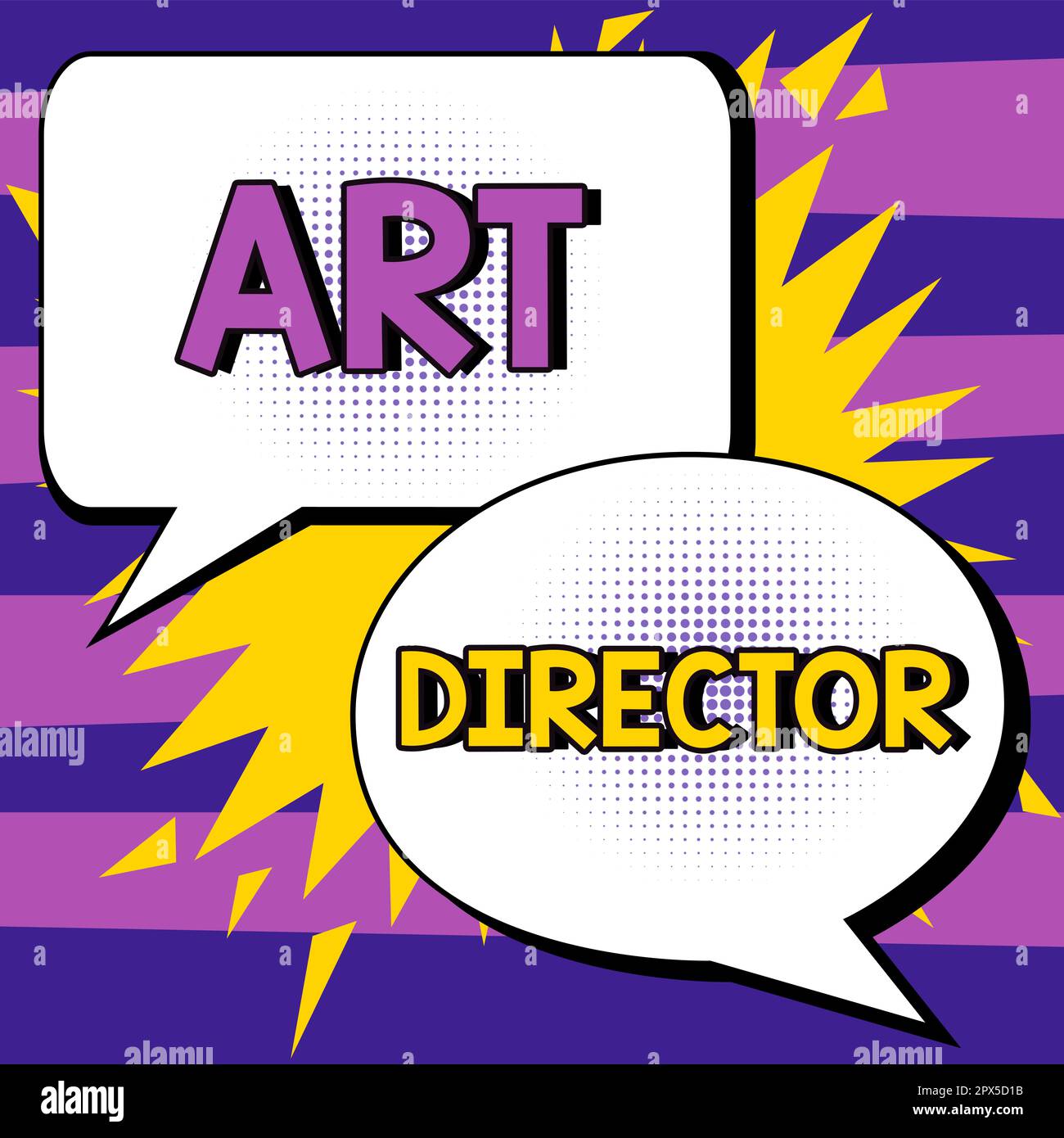 Text caption presenting Art Director, Concept meaning responsible for