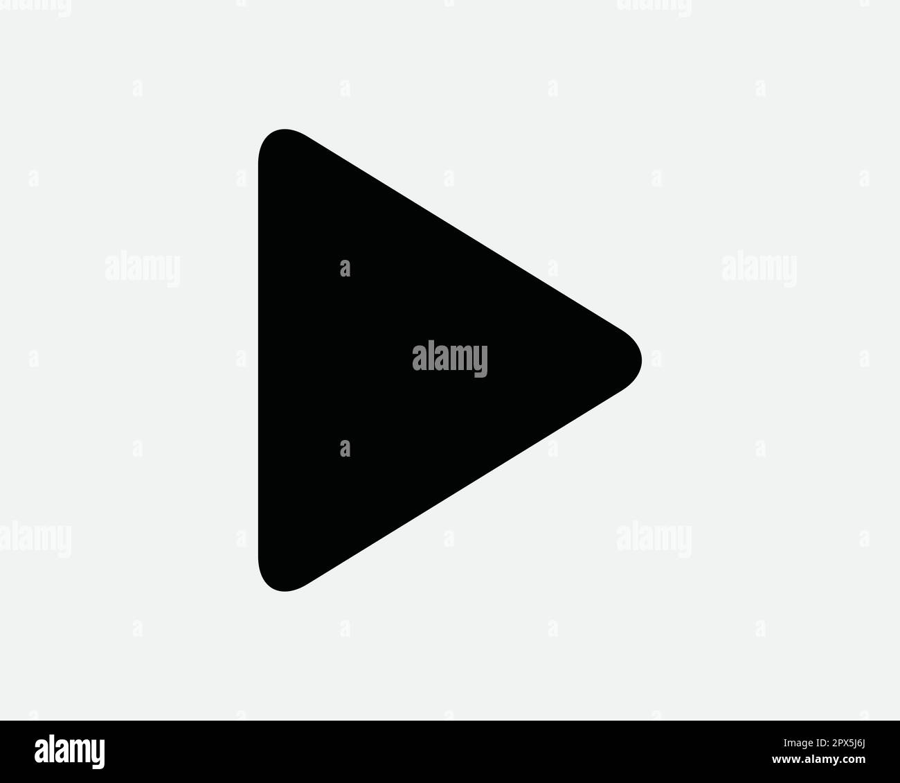 Play Button Icon Sign Symbol. Music Web Media Video Movie Clip Start Player Audio Digital Cut Shape Artwork Graphic Illustration Clipart Vector Cricut Stock Vector
