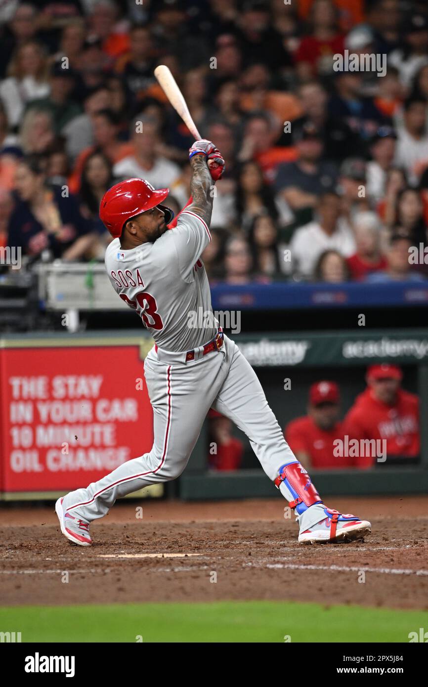 Philadelphia Phillies' Edmundo Sosa plays during a baseball game,  Wednesday, May 10, 2023, in Philadelphia. (AP Photo/Matt Slocum Stock Photo  - Alamy