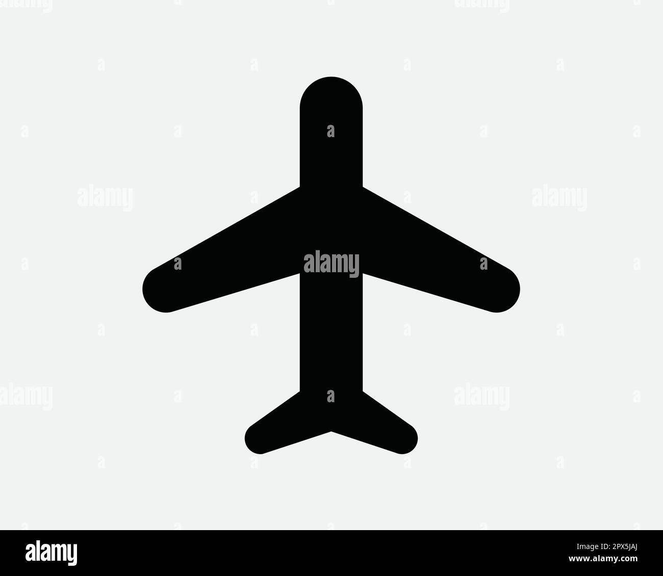 Air Plane Airplane Aircraft Aeroplane Flight Airport Aircraft Aviation Airline Black and White Icon Sign Symbol Vector Artwork Clipart Illustration Stock Vector