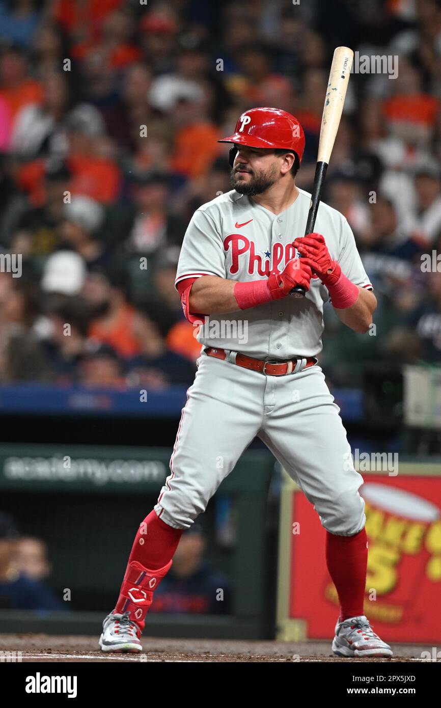 Philadelphia Phillies designated hitter KYLE SCHWARBER batting in