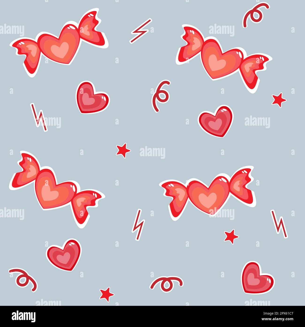 seamless background with hearts love Vector EPS10 Stock Vector