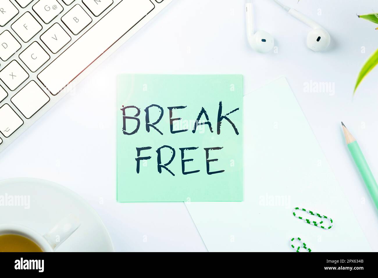 Handwriting text Break Free, Business showcase another way of saying ...