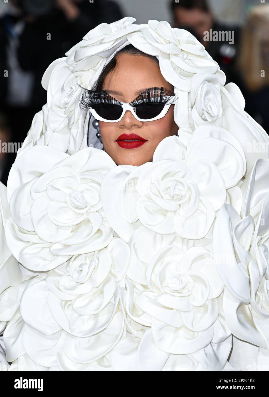 New York, USA. May 1st, 2023. Rihanna and ASAP Rocky arriving at The Met  Gala 2023, The Metropolitan Museum of Art, New York. This years theme is  Karl Stock Photo - Alamy