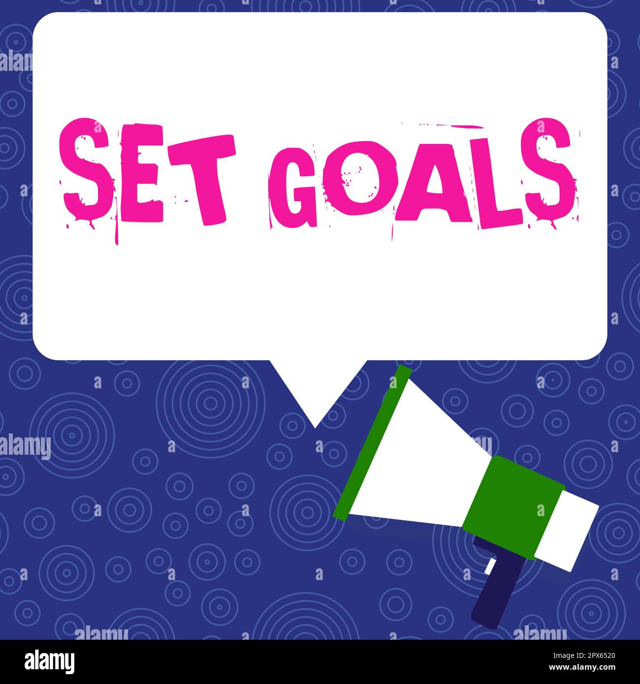 Writing displaying text Set Goals, Business overview Defining or achieving something in the future based on plan Stock Photo