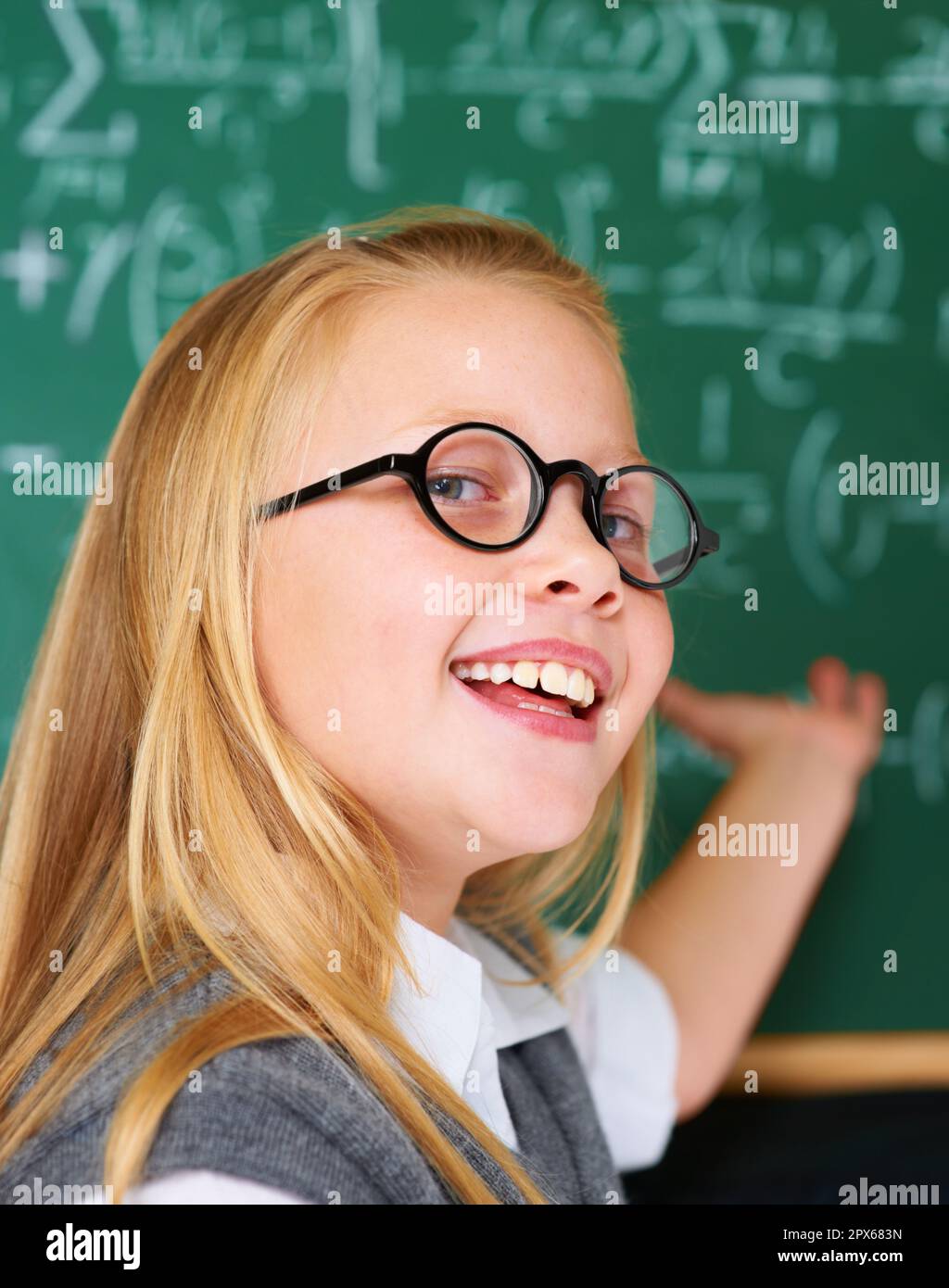And Theres Your Answer Portrait Of A Cute Blonde Girl Directing Your And Theres Your Answer Portrait Of A Cute Blonde Girl Directing Your