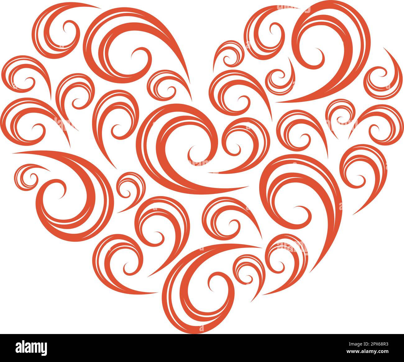 Abstract heart template. Vector illustration Stock Vector Image & Art
