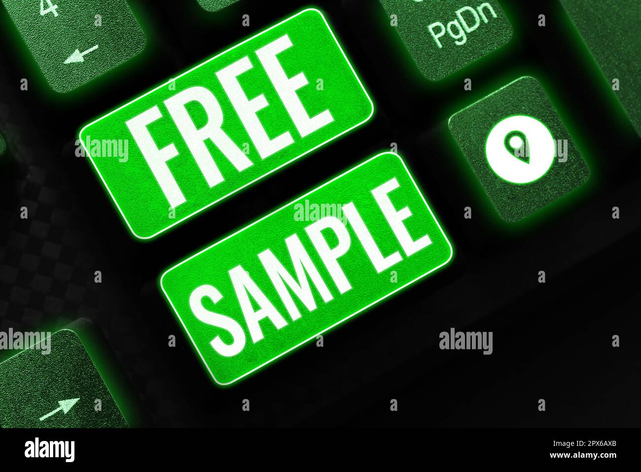 Inspiration showing sign Free Sample, Business idea portion of products