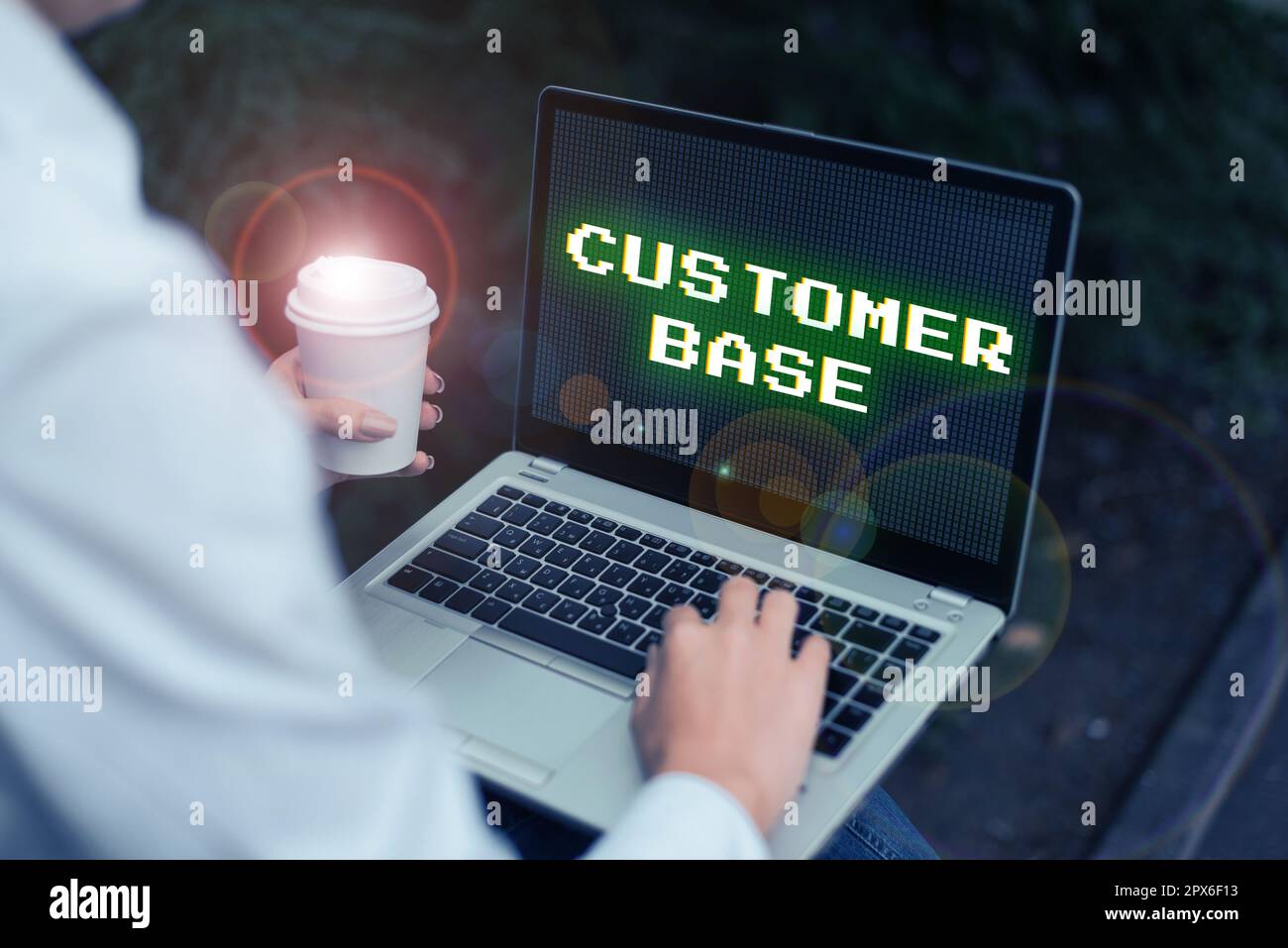 Customer Base Sign Sign displaying Customer Base, Business showcase encourage customers to ...