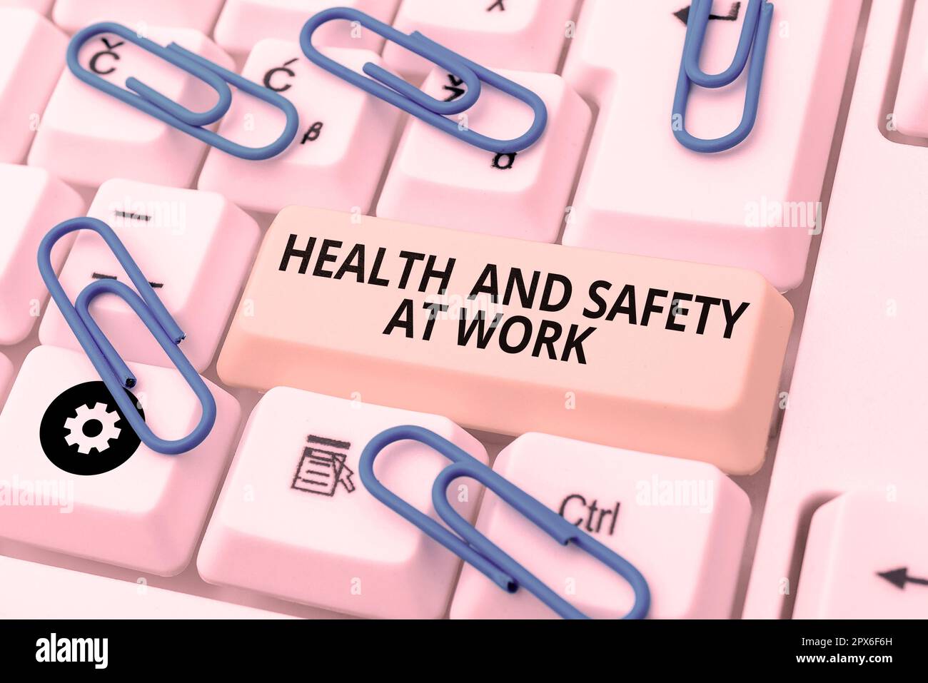 Sign displaying Health And Safety At Work, Business approach Secure