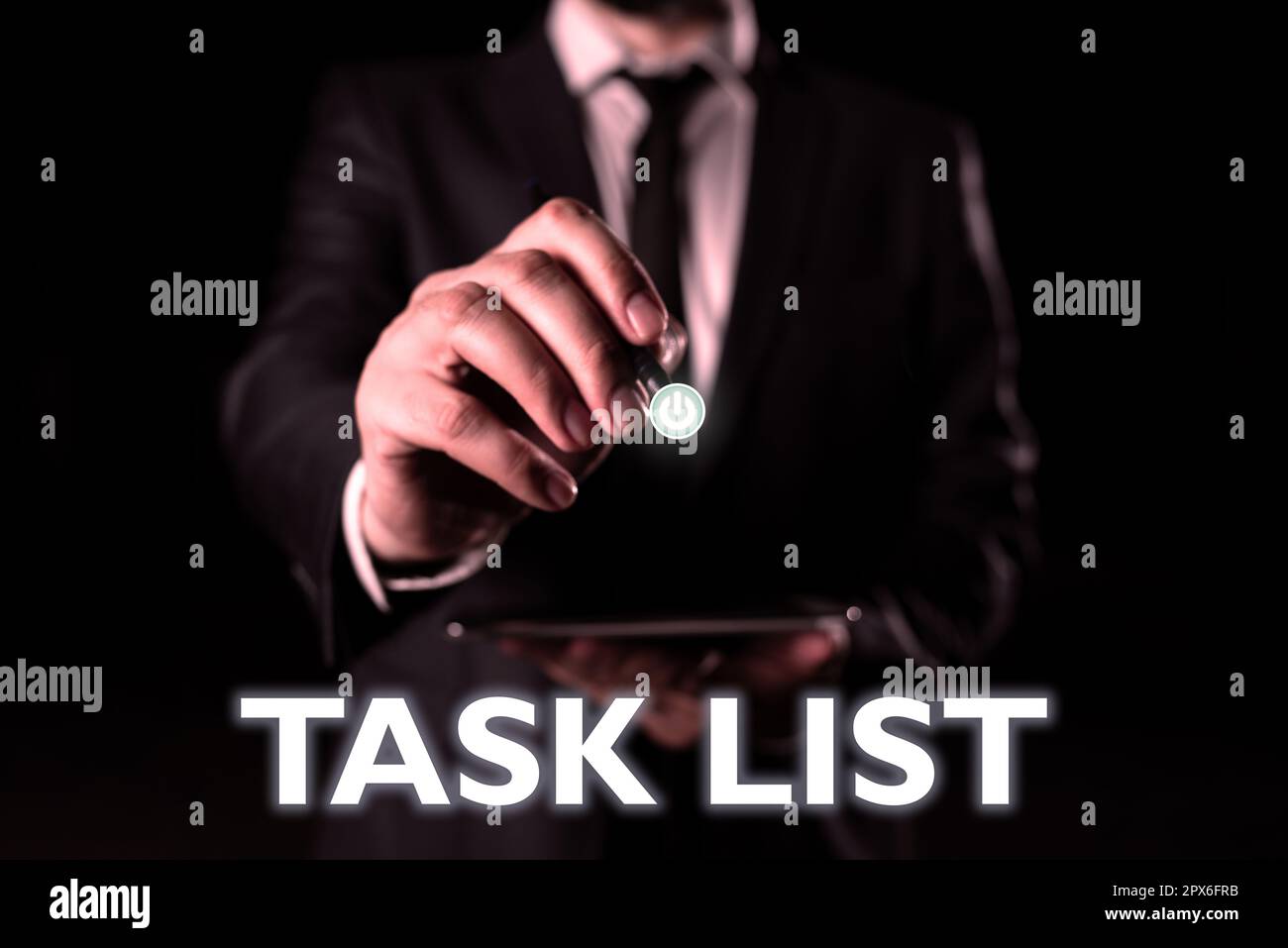 Conceptual display Task List, Business idea Planification reminder