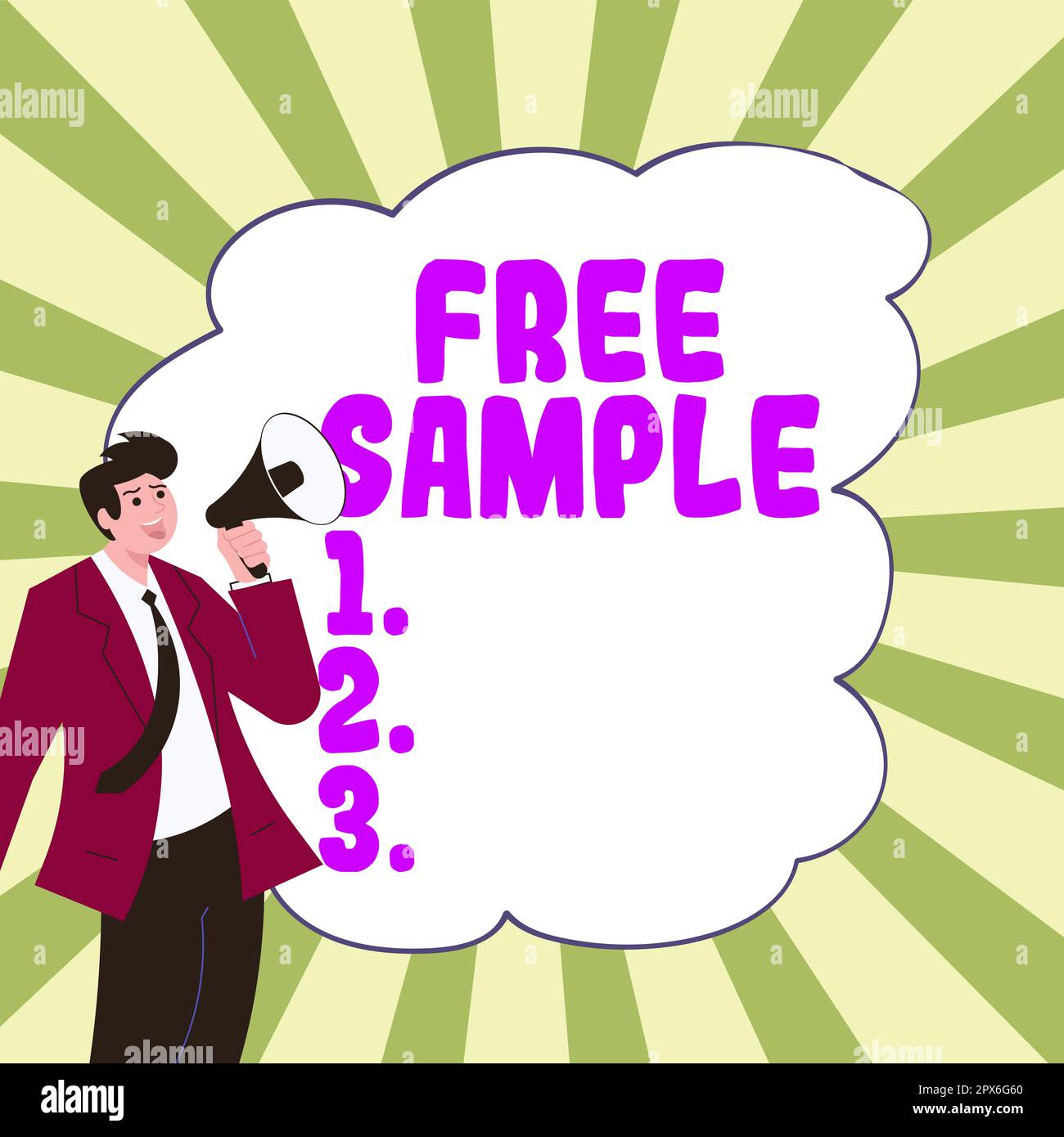 Inspiration showing sign Free Sample, Business idea portion of products