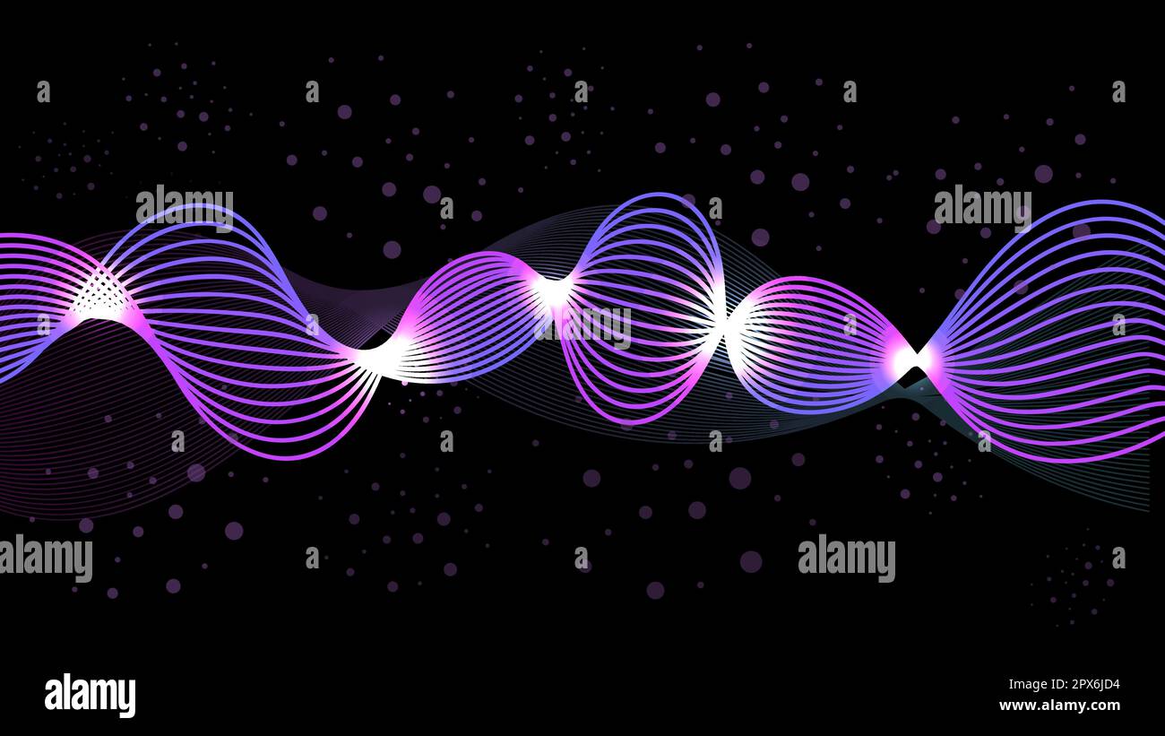 Wave of the many colored lines. Abstract wavy stripes on a white ...