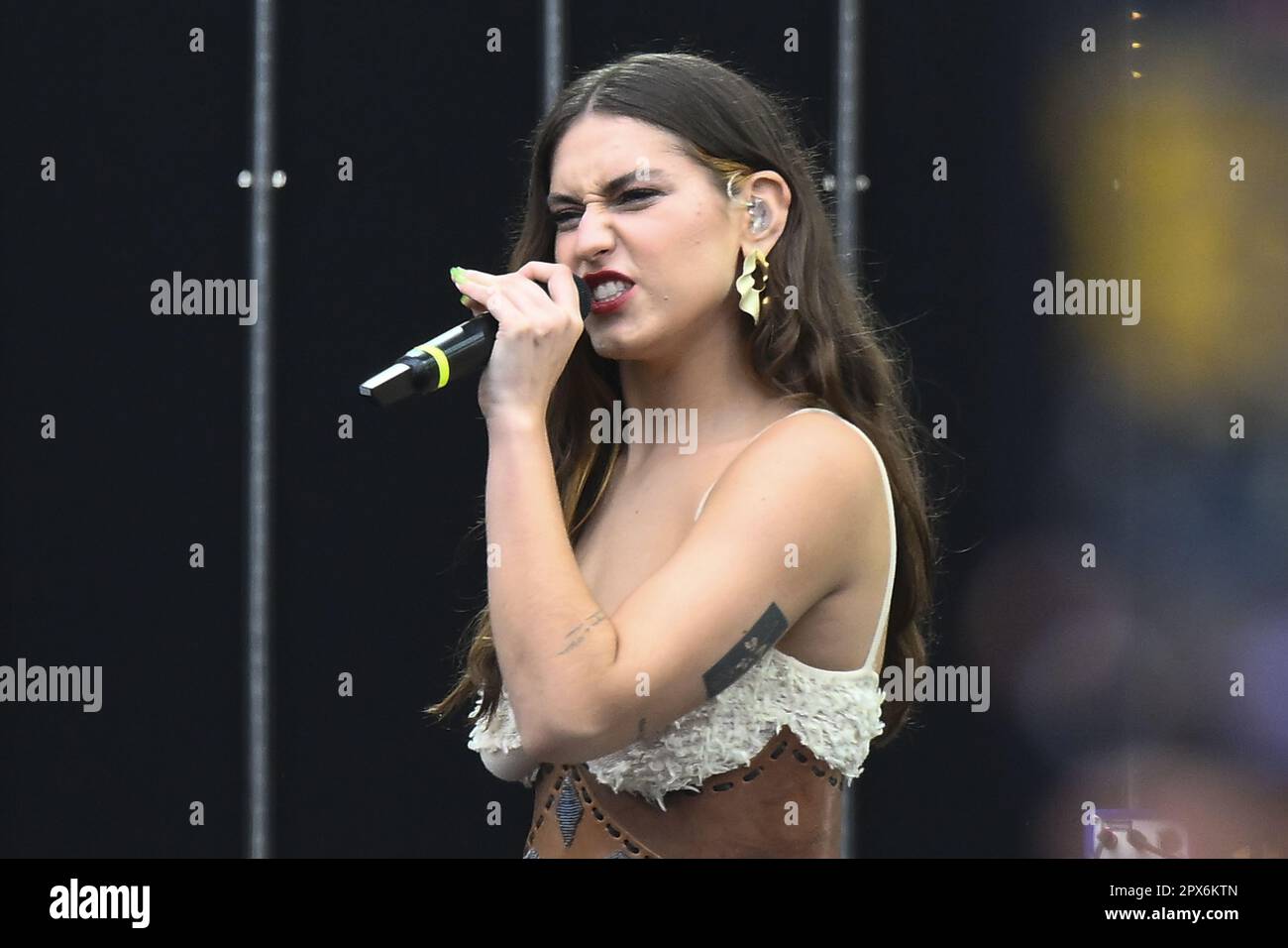 Rome, Italy. 01st May, 2023. Gaia during the Concertone Primo Maggio ...