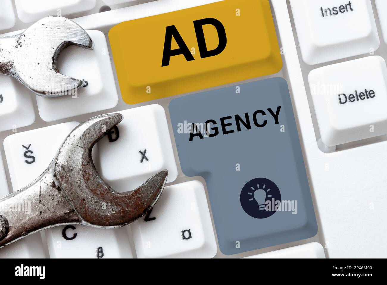 Text caption presenting Ad Agency, Word for business dedicated to ...