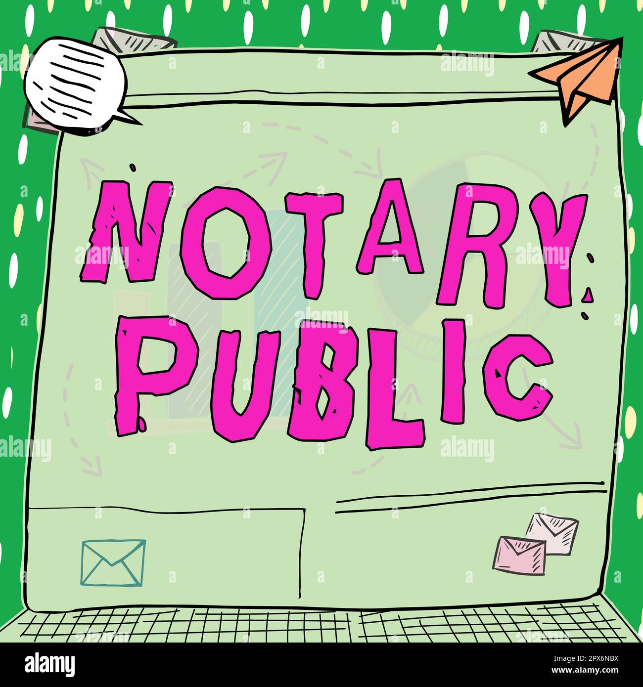 Text sign showing Notary Public, Business showcase Legality