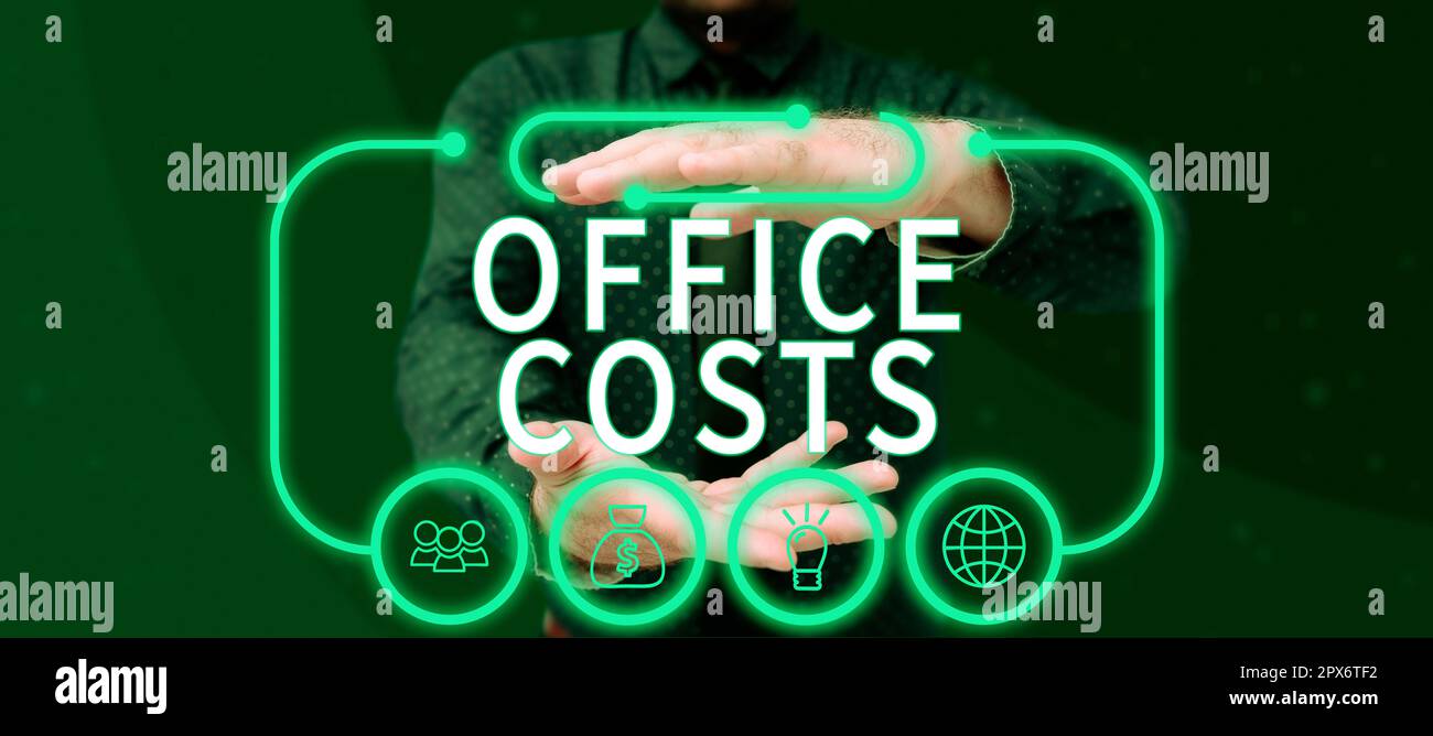 Amount Office Inspiration showing sign Office Costs, Internet Concept amount of money ...