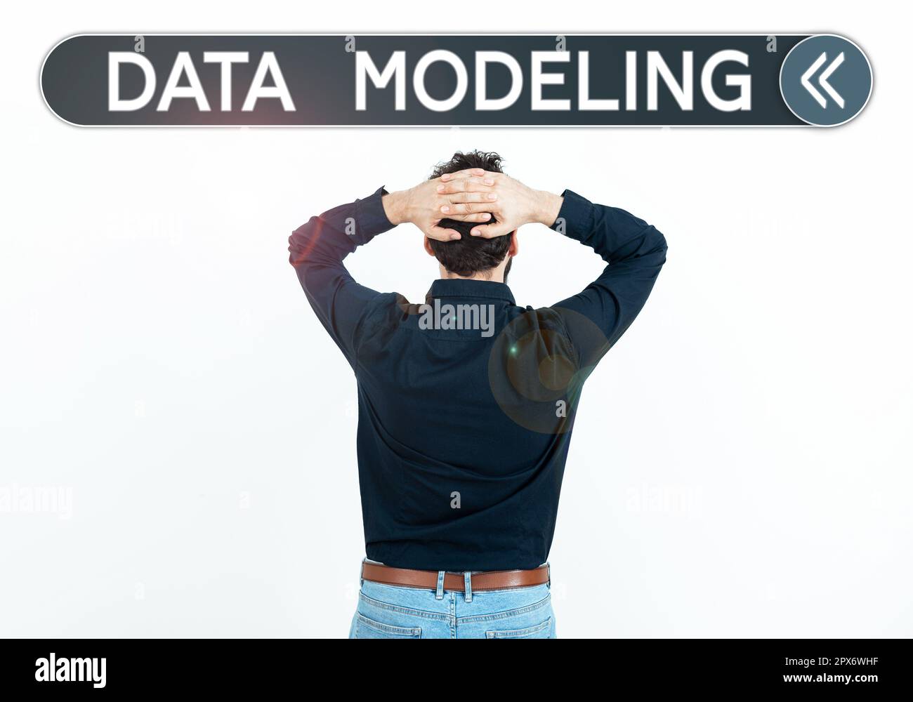 Sign displaying Data Modeling, Business idea process of transferring data between data storage systems Stock Photo