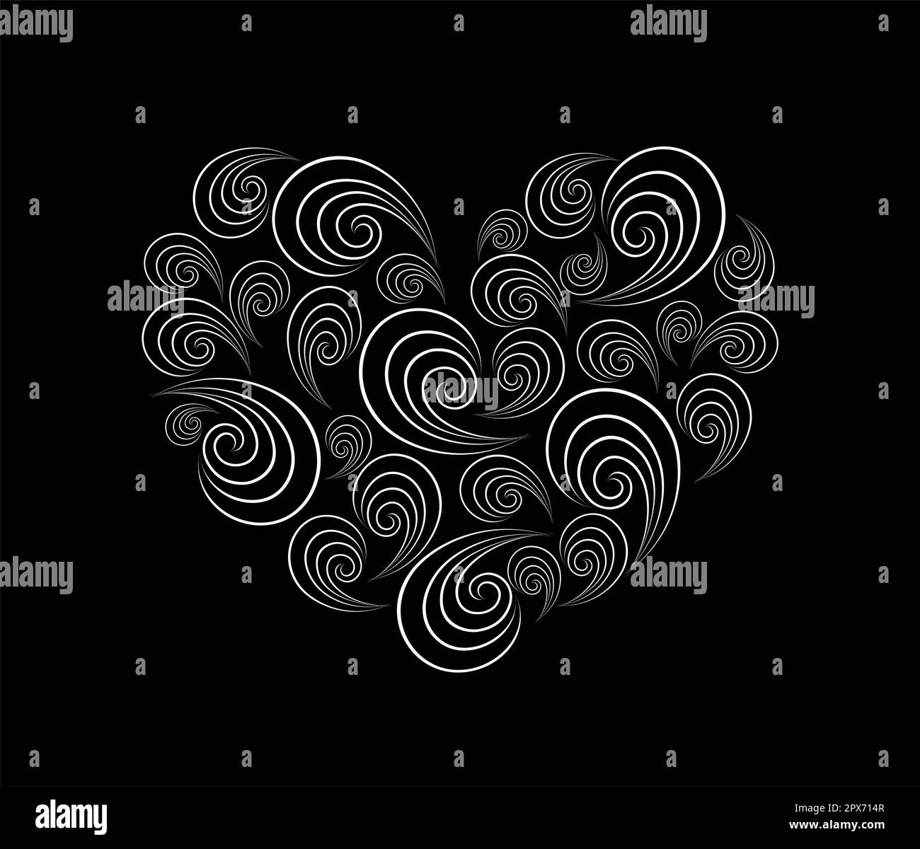 Abstract heart template. Vector illustration Stock Vector Image & Art