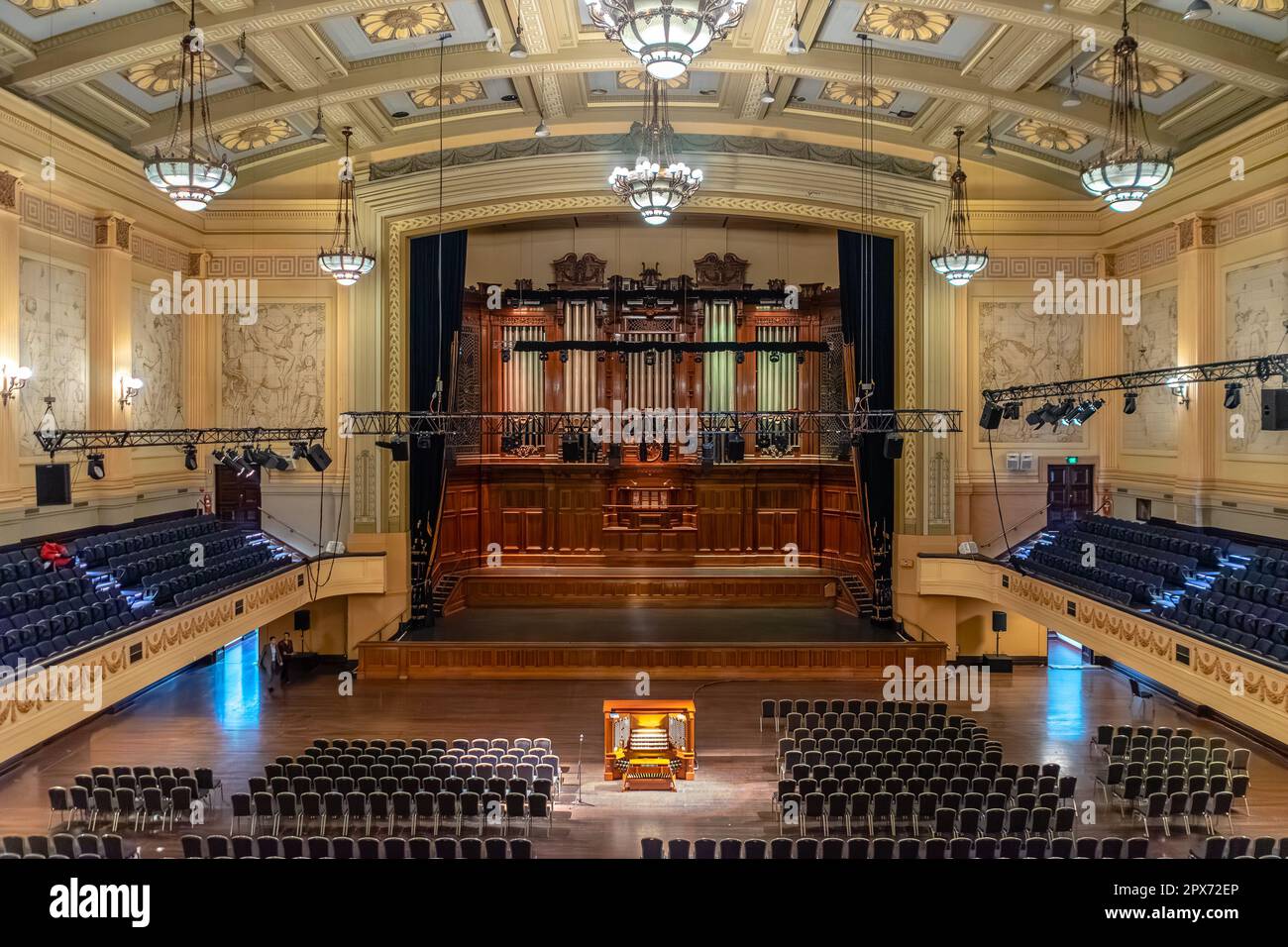 Melbourne, Australia Melbourne Town Hall Grand Organ Stock Photo Alamy