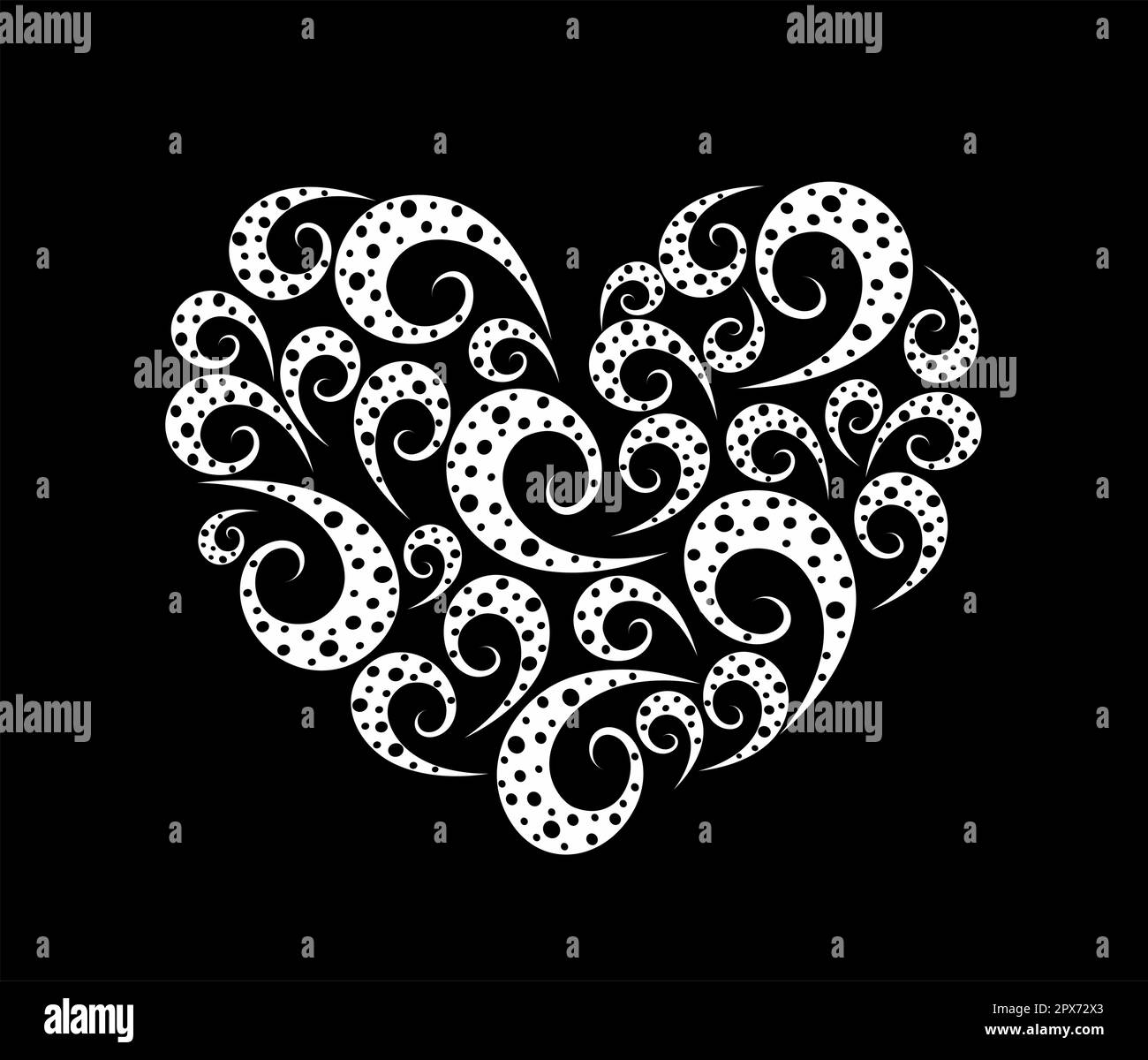 Abstract heart template. Vector illustration Stock Vector Image & Art